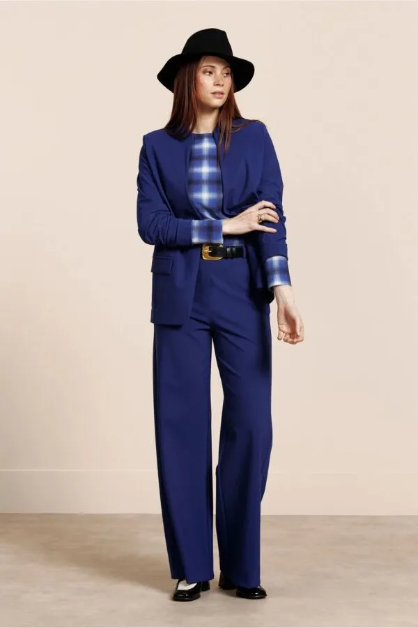 Marita bonded blazer - Ink Blue