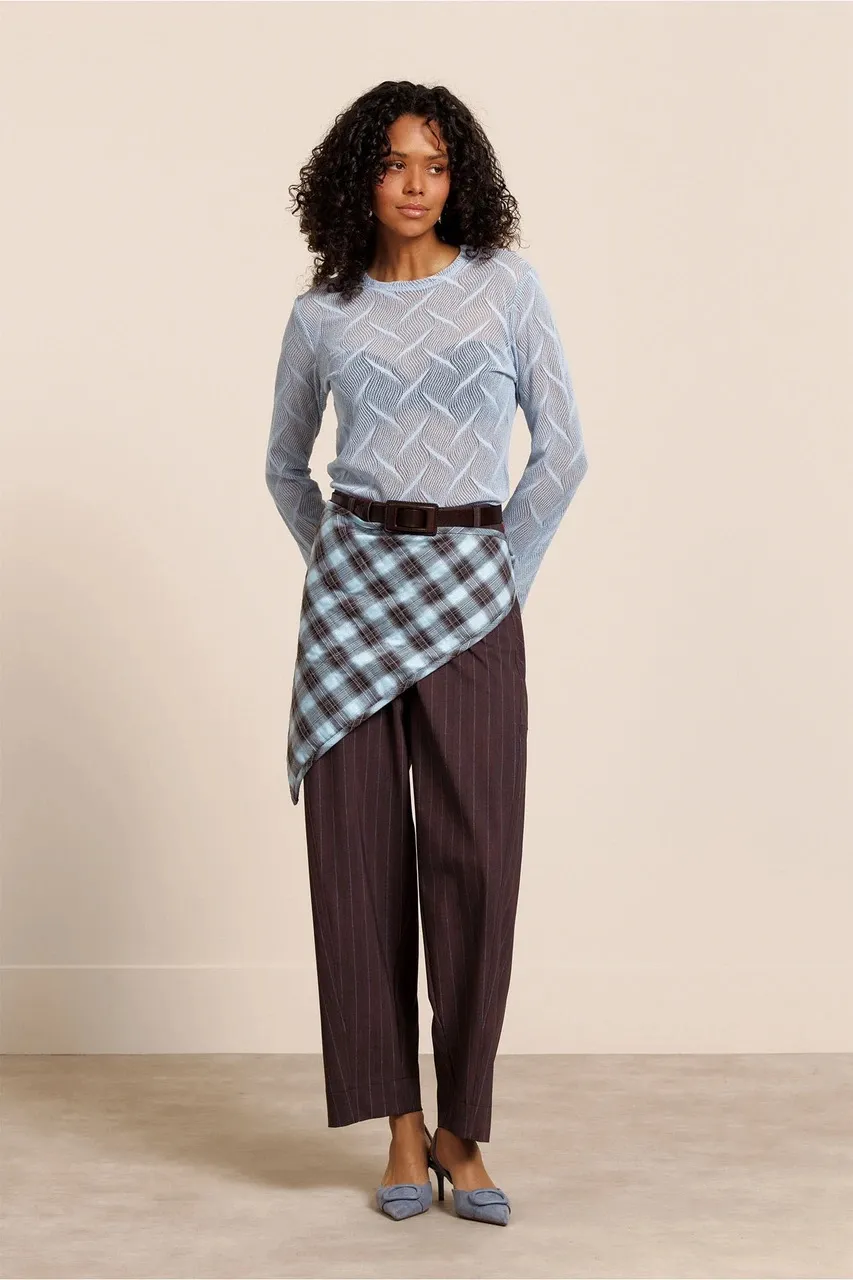 Reagan flaire lace top -  Sky Blue - Afbeelding 3
