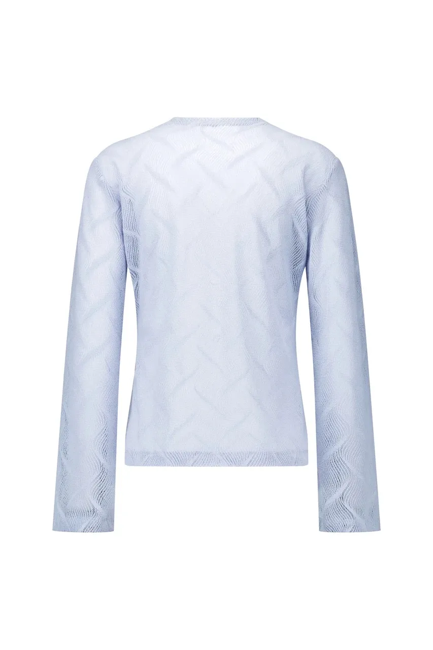 Reagan flaire lace top -  Sky Blue - Afbeelding 5