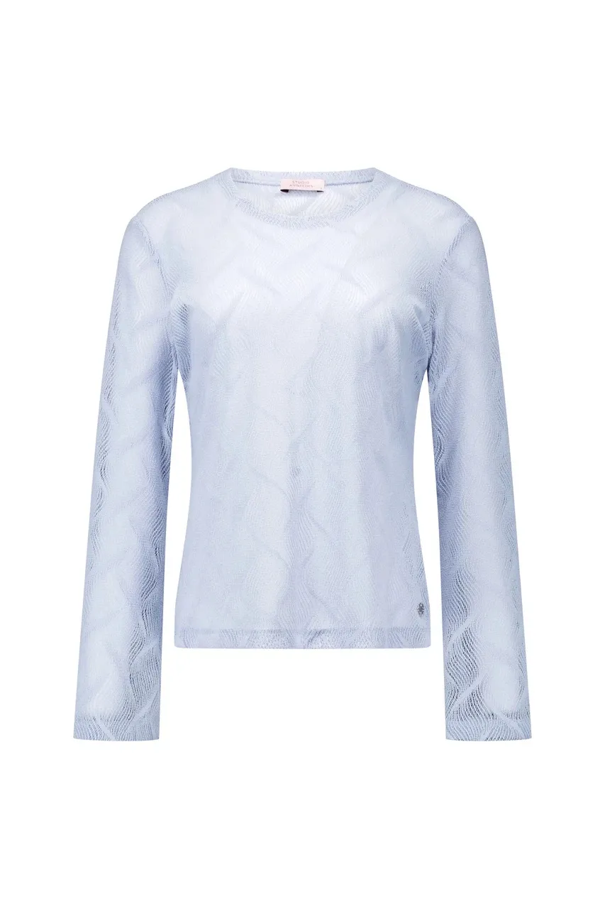 Reagan flaire lace top -  Sky Blue - Afbeelding 6