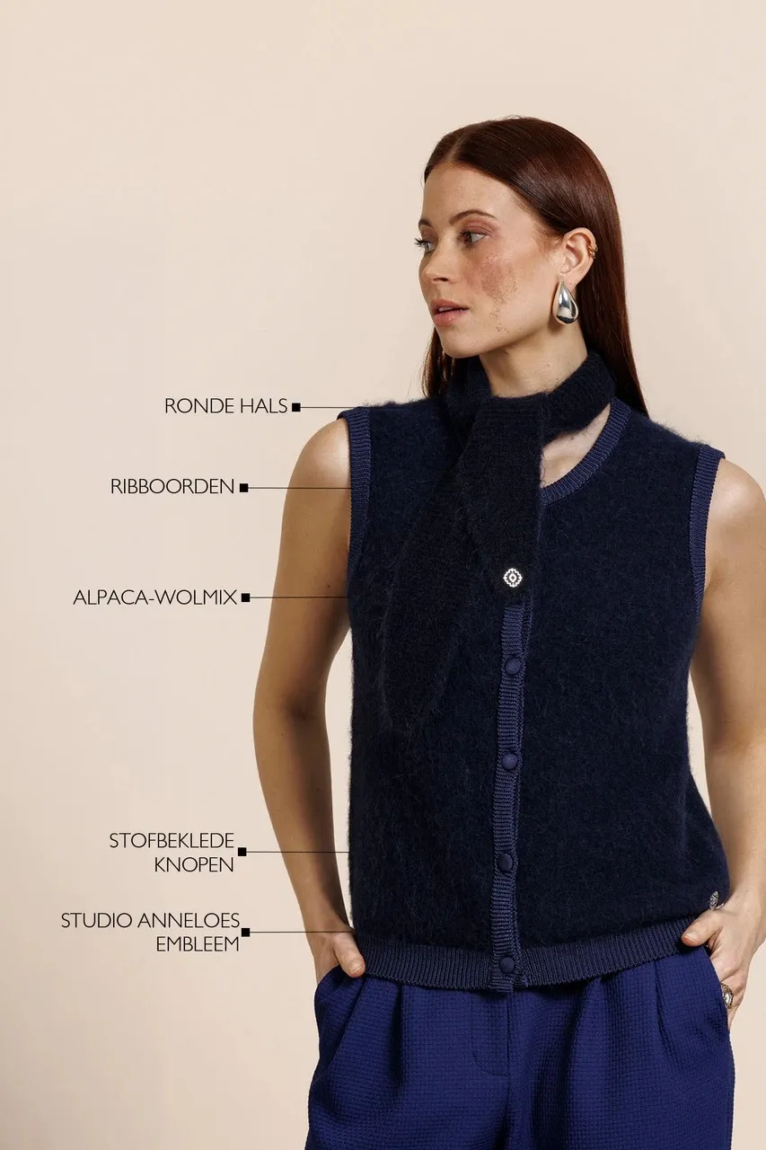 Cate sls cardigan - Ink Blue - Afbeelding 3
