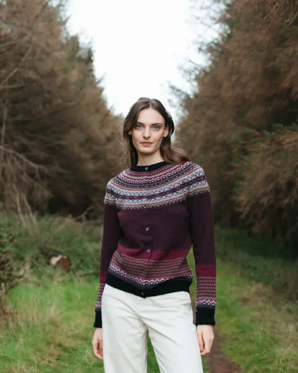 Alpine Cardigan - Tyrian