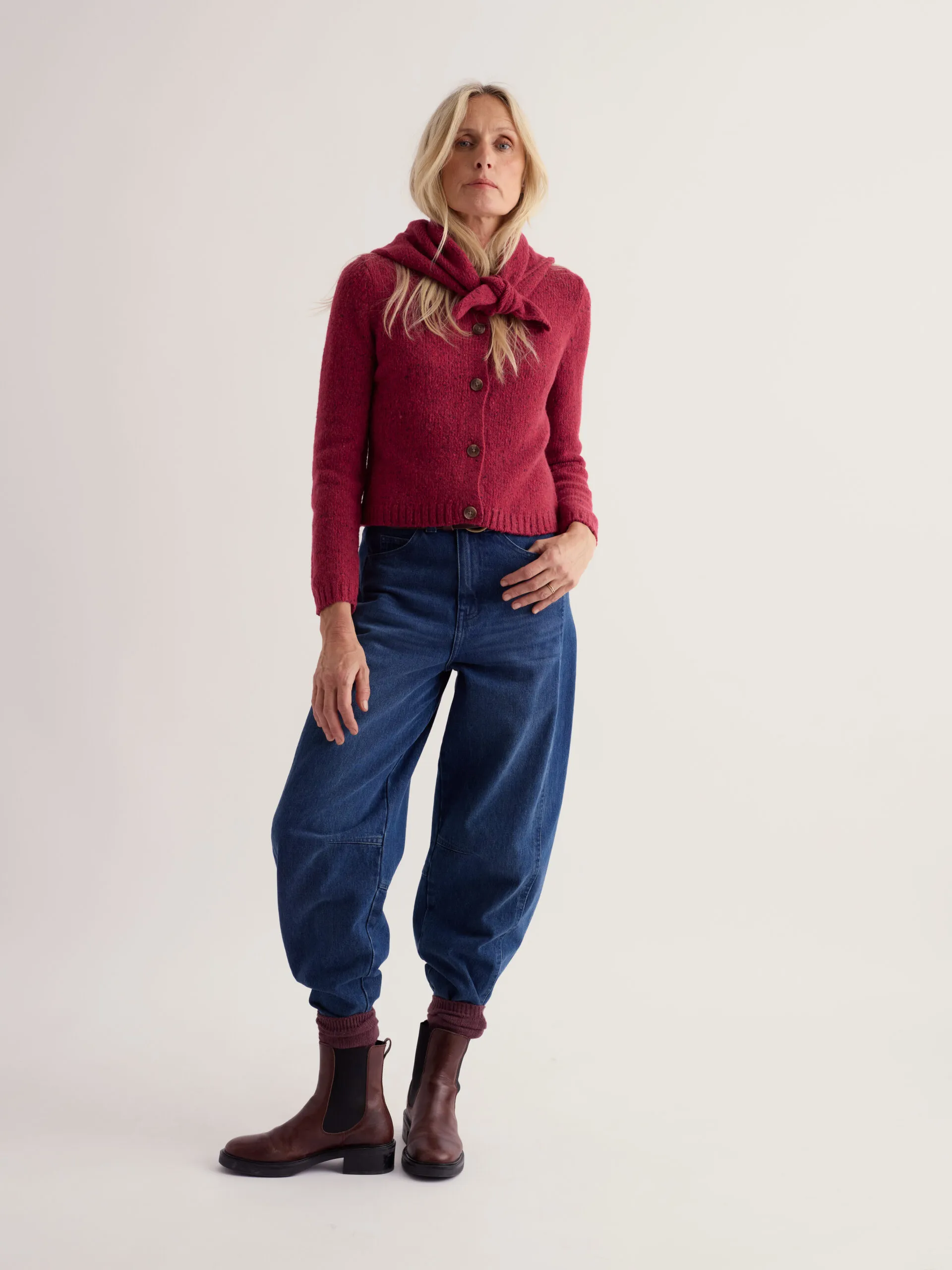 Dawson Pick Cardigan Merino - Dahlia - Afbeelding 3