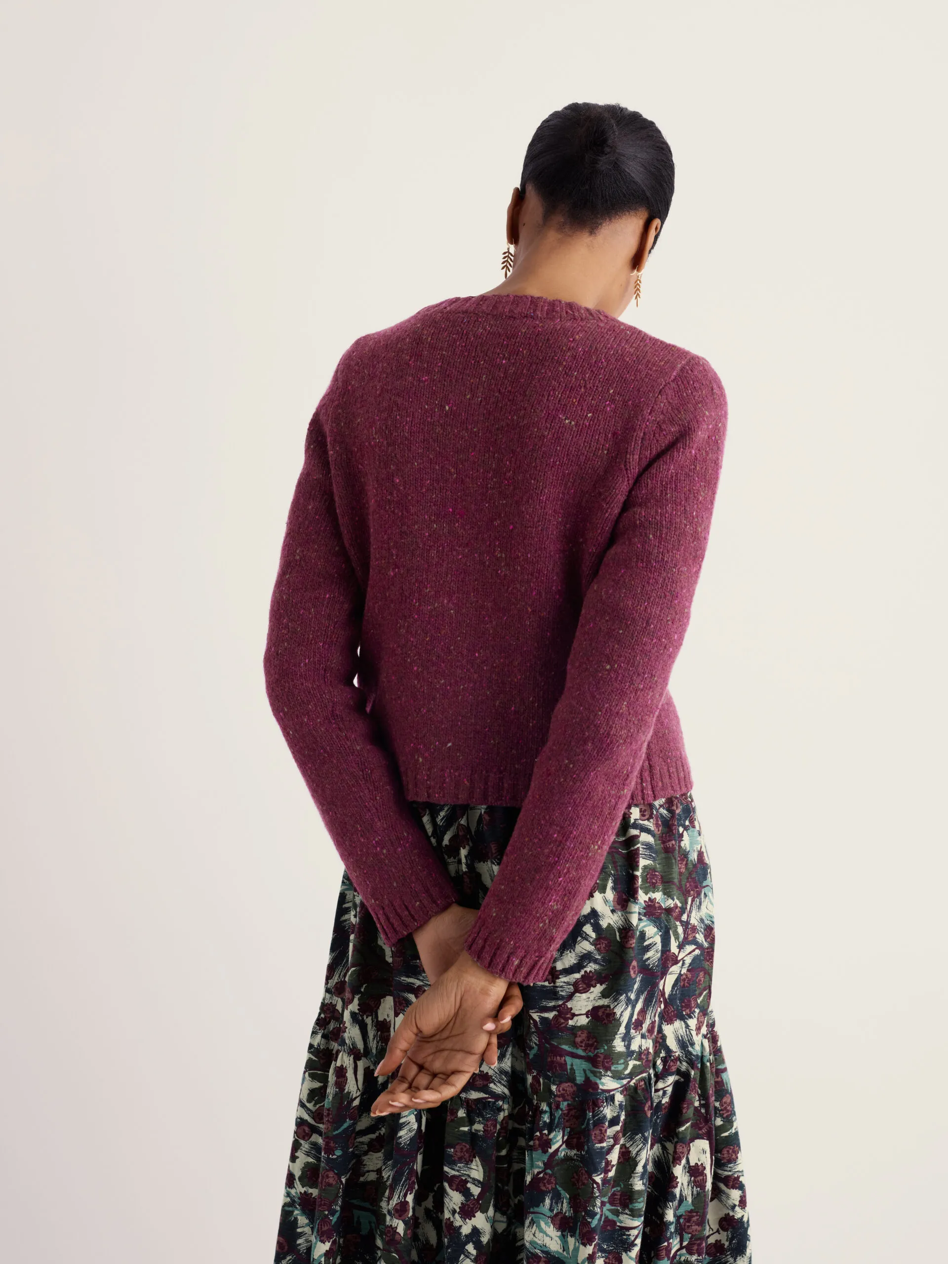 Dawson Pick Cardigan Merino - Dark Hellebore - Afbeelding 2