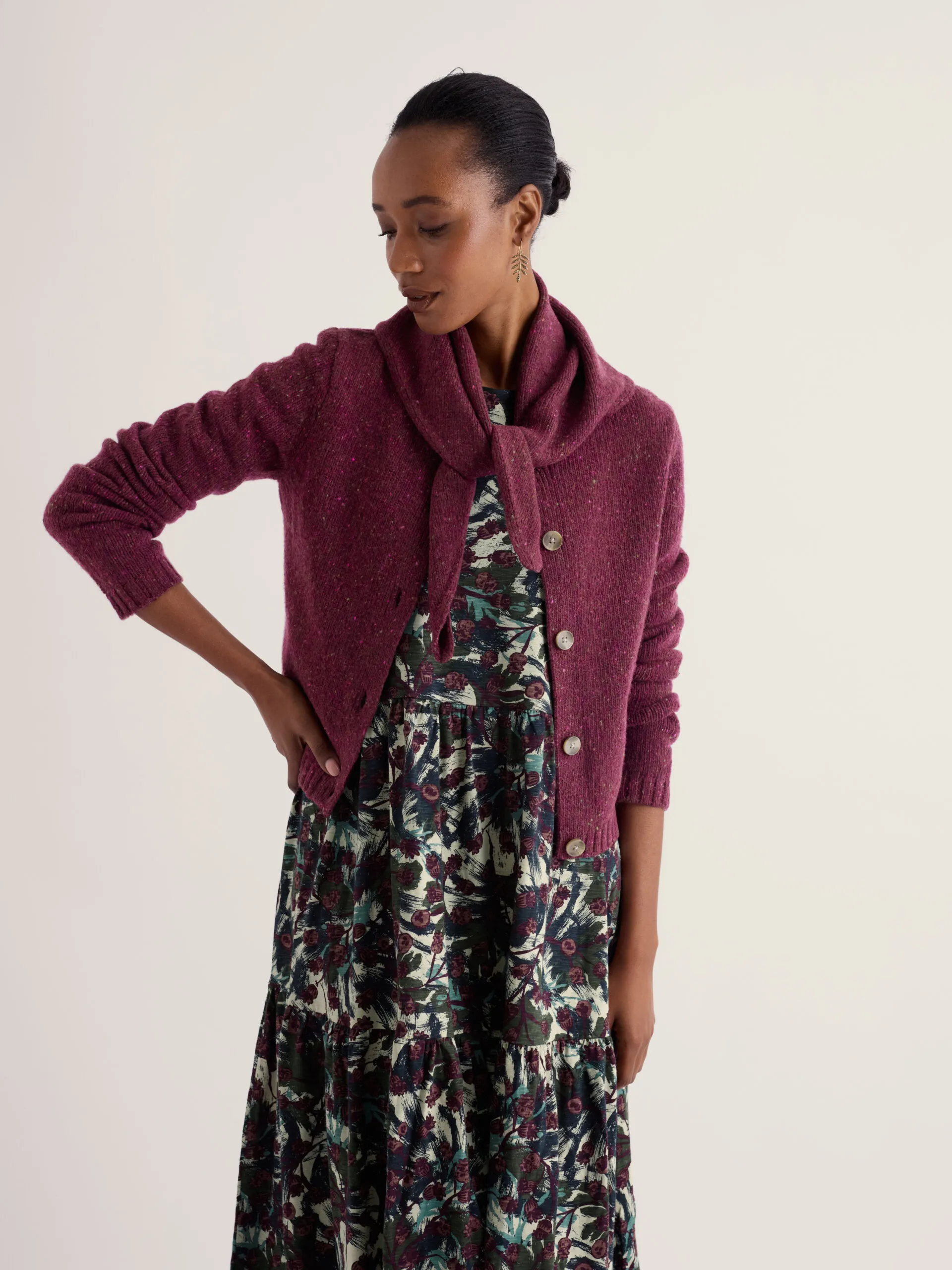 Dawson Pick Cardigan Merino - Dark Hellebore - Afbeelding 3