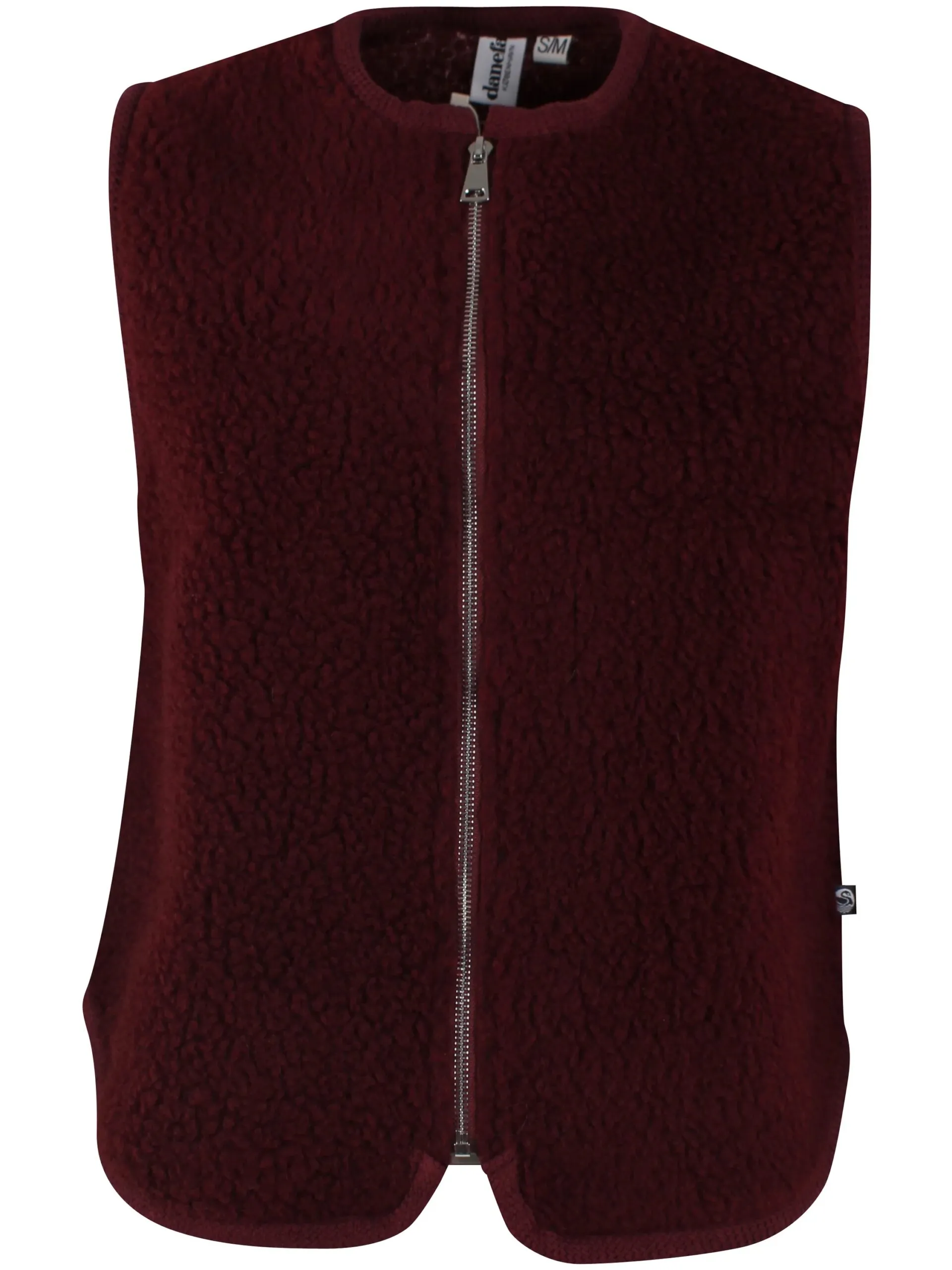 Danecubist Fuzzy Wool Fleece Vest - Dark wine - Afbeelding 5