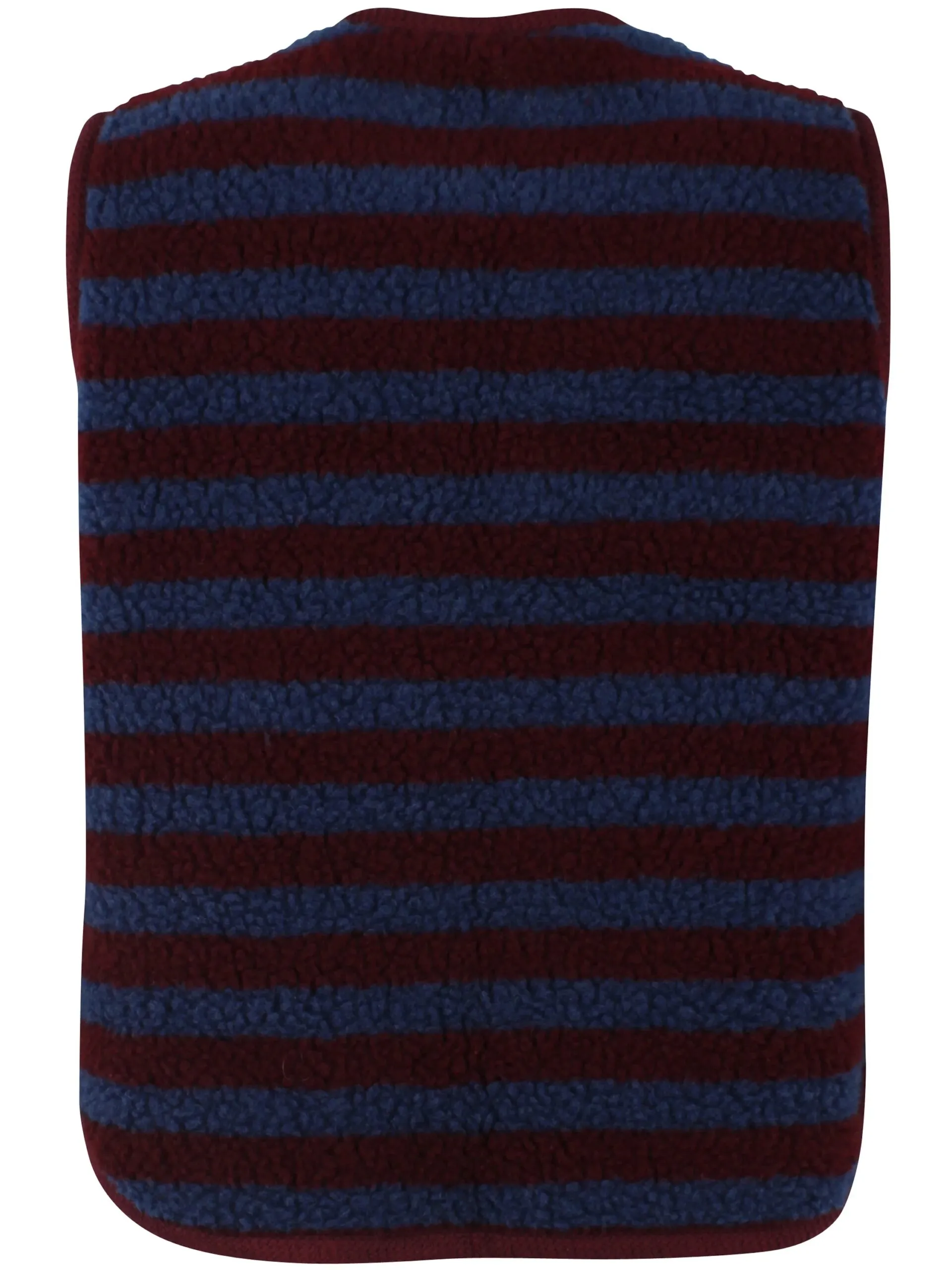 Danecubist Fuzzy Wool Stripe Fleece Vest - Dark Wine/Porcelaine - Afbeelding 4