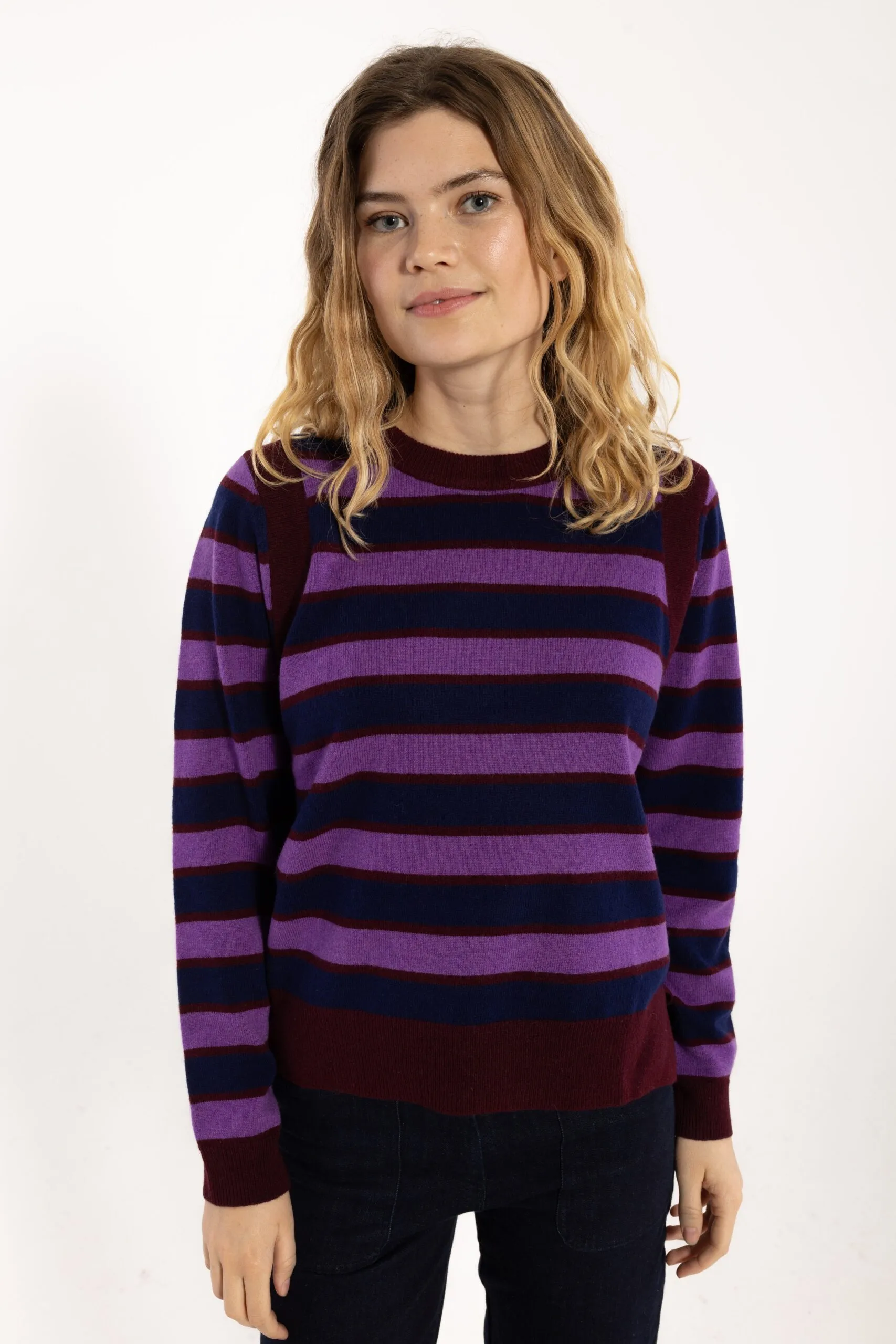 Daneverse Merino Wool Sweater - Deep Blue - Afbeelding 2