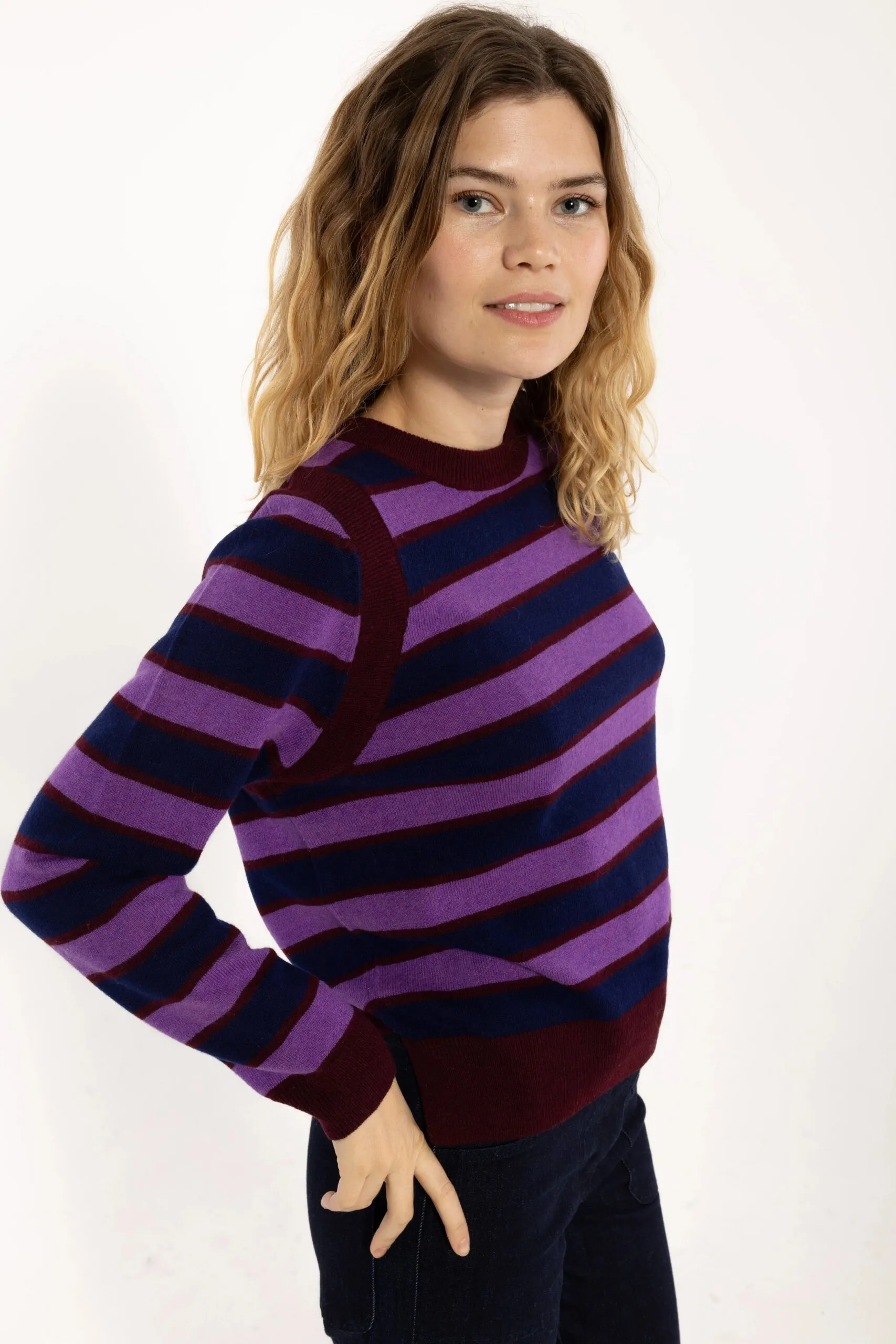 Daneverse Merino Wool Sweater - Deep Blue - Afbeelding 3