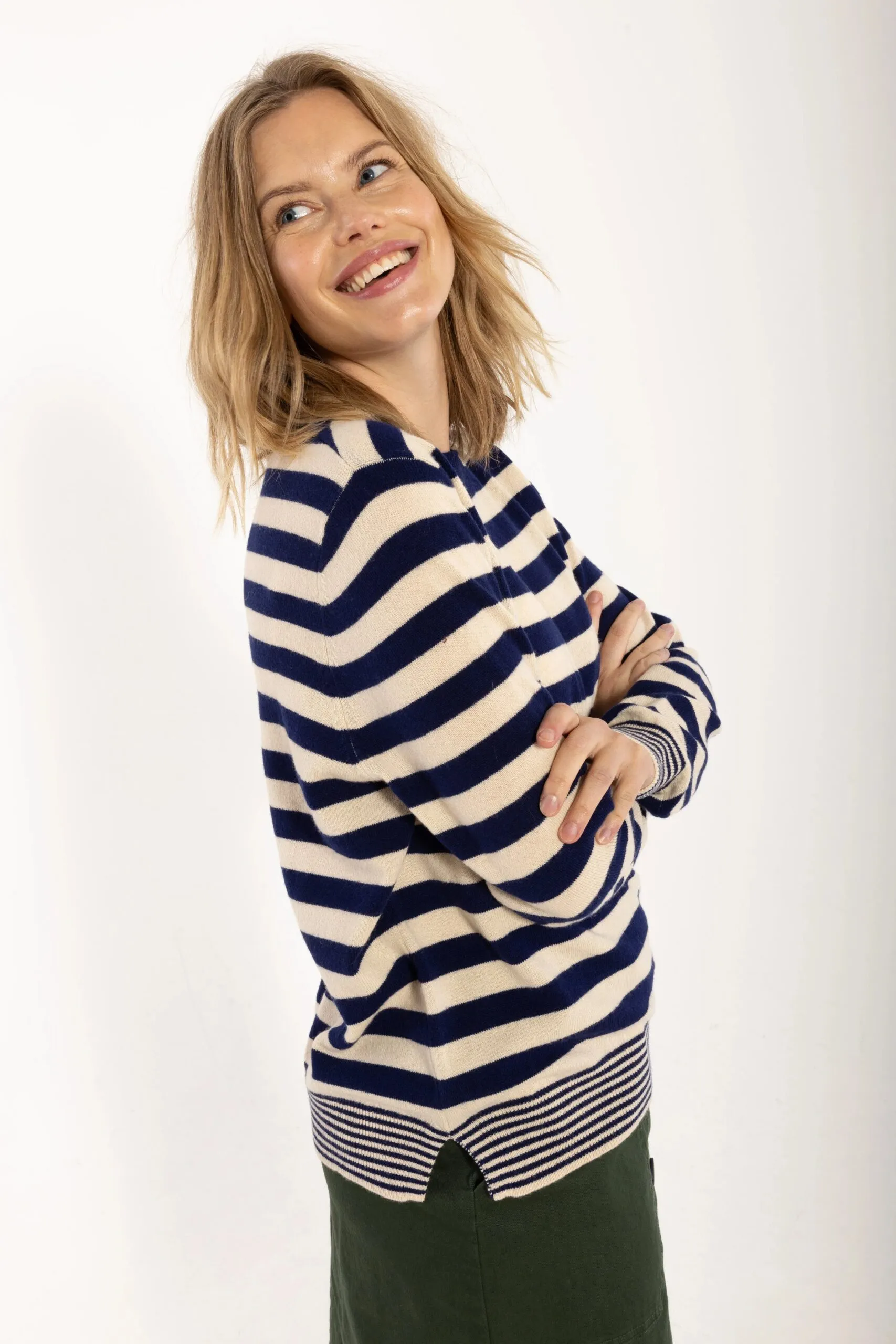 Daneletter Merino Wool Sweater - Deep Blue - Afbeelding 3