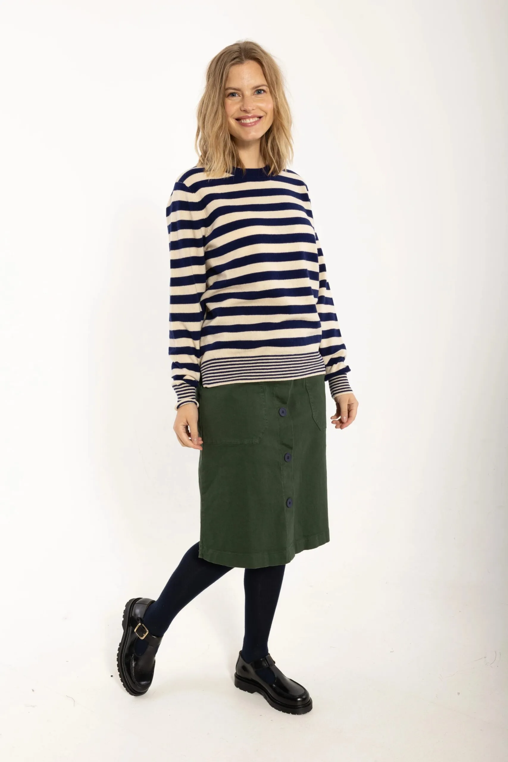Daneletter Merino Wool Sweater - Deep Blue - Afbeelding 4