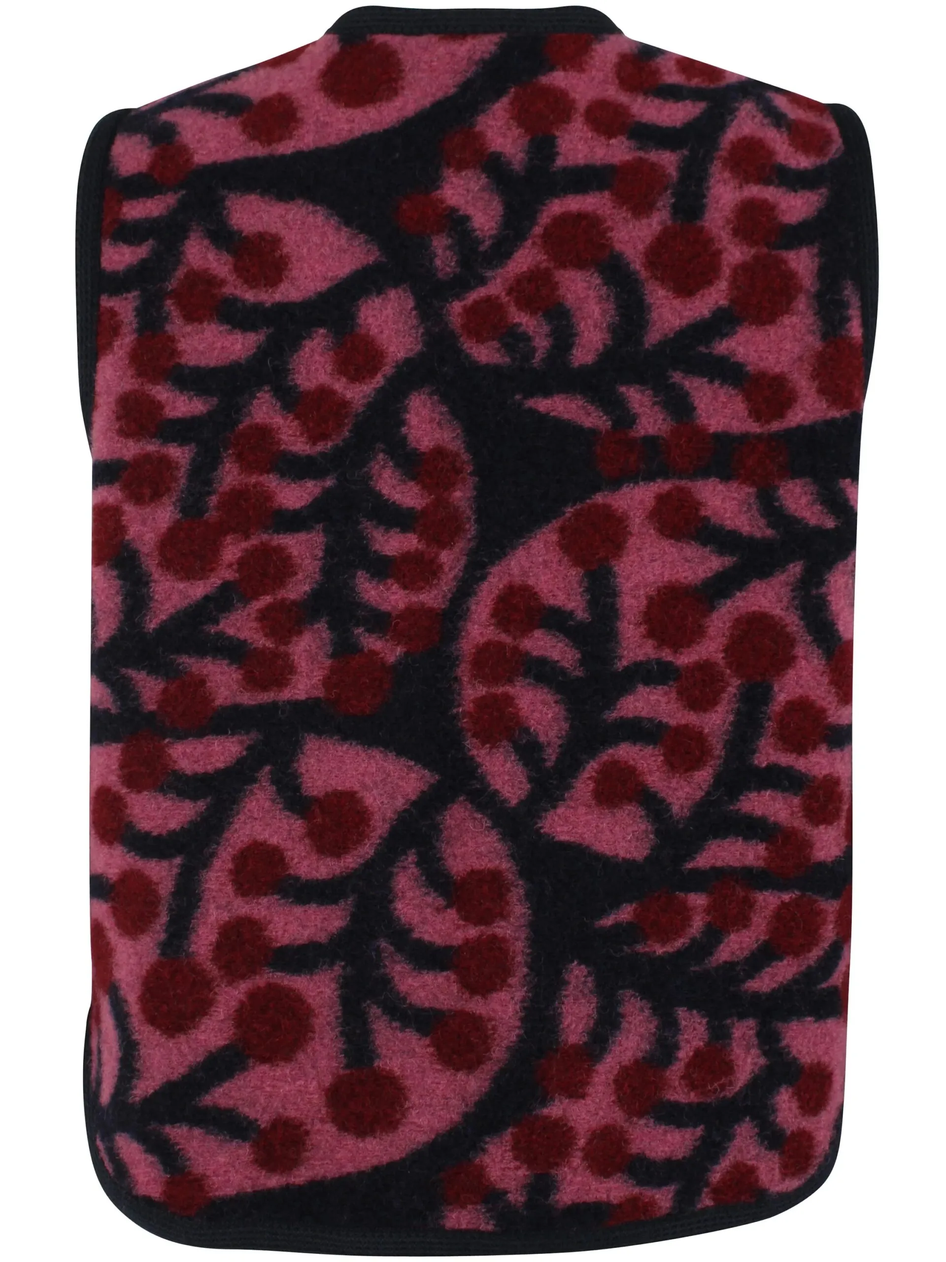 Danecobra Wool AOP Vest - cherry - Afbeelding 6