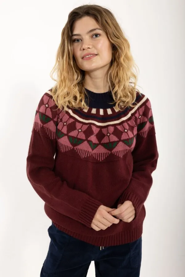 Daneblizzard Wool Sweater - cherry
