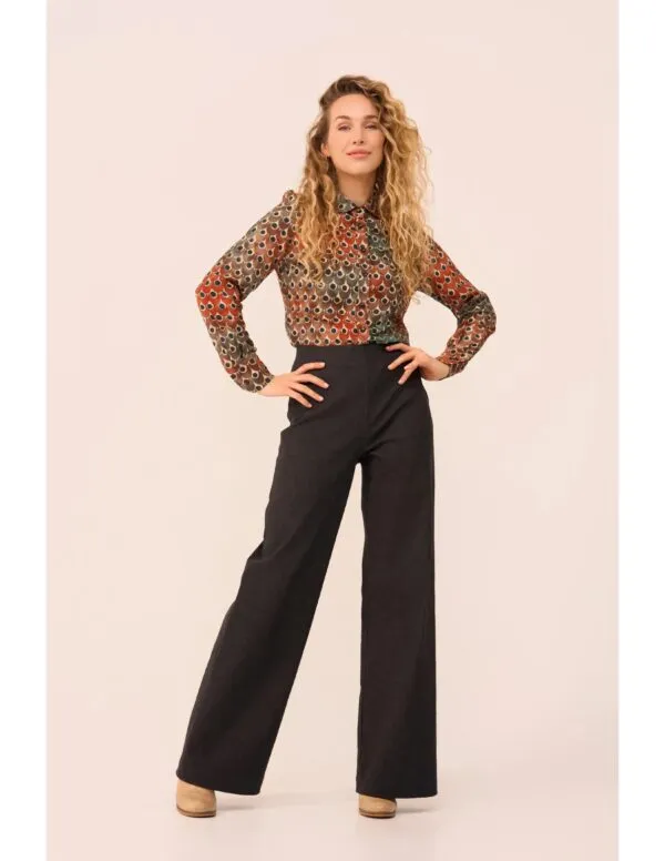 Classic Blouse Peacock Crepe Viscose - Multi color