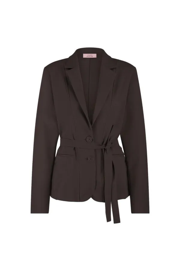 Elin bonded blazer - Espresso