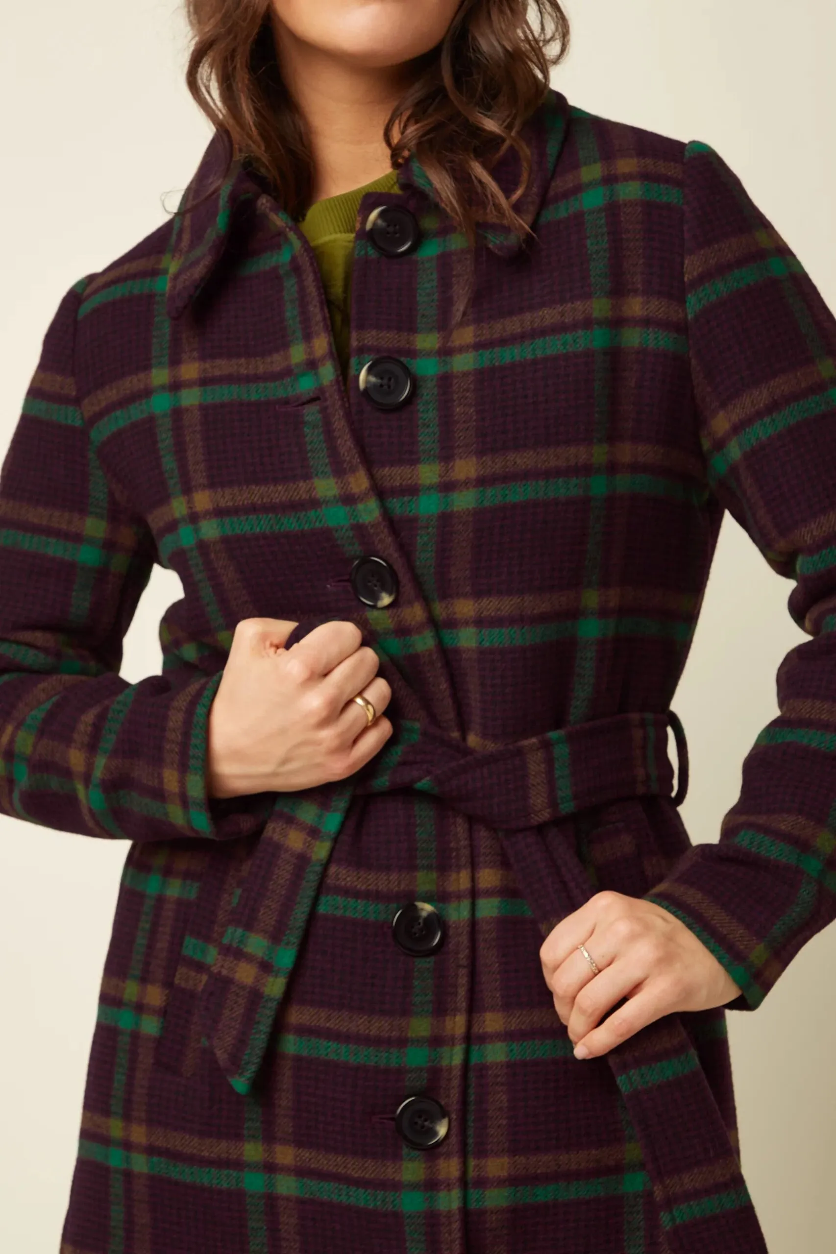 Arabella Coat Vera Check - Porto Red - Afbeelding 3