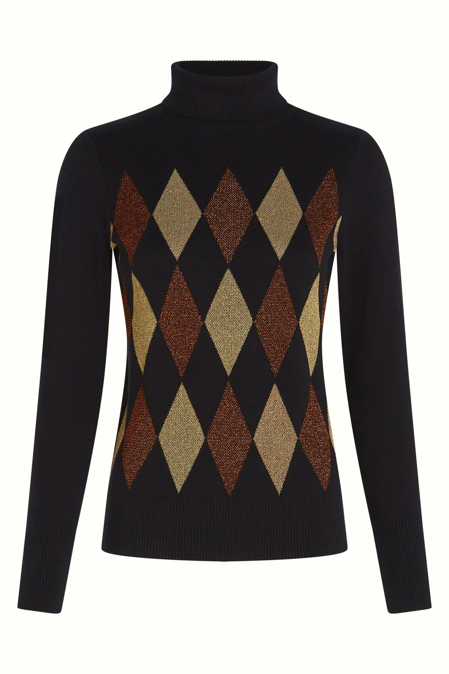 Rollneck Top Glim - Zwart - Afbeelding 4