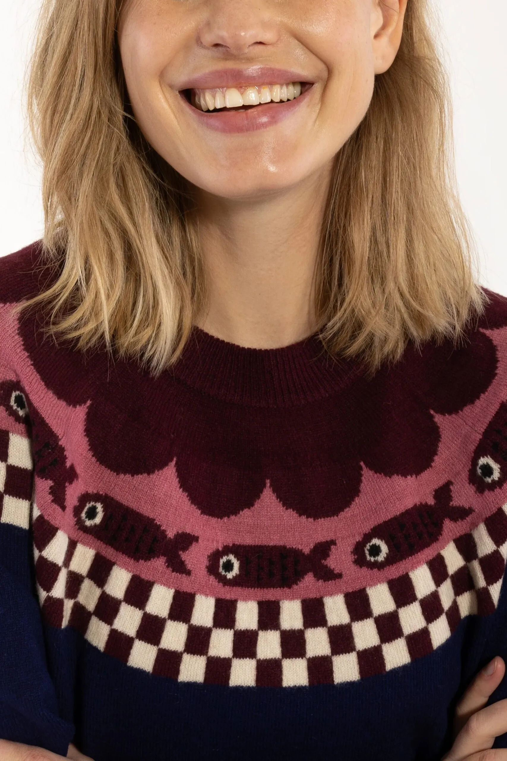 Danesidel Merino Wool Sweater - Deep Blue - Afbeelding 3