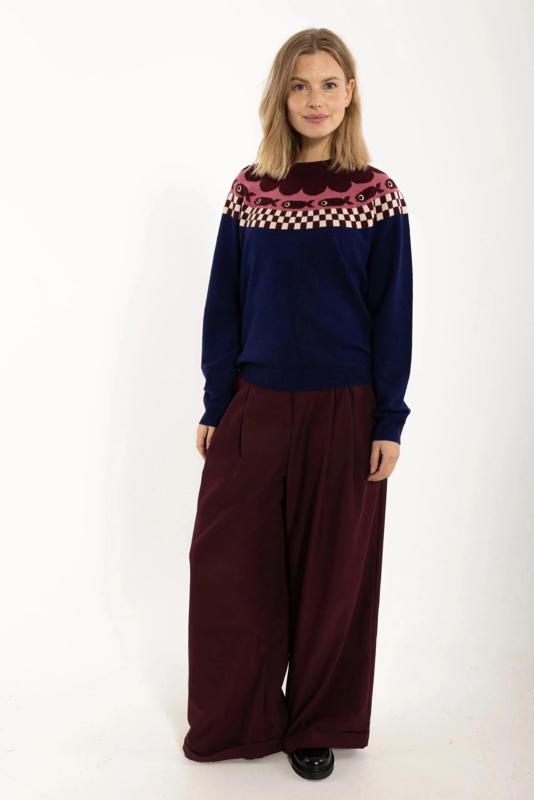 Danesidel Merino Wool Sweater - Deep Blue - Afbeelding 4