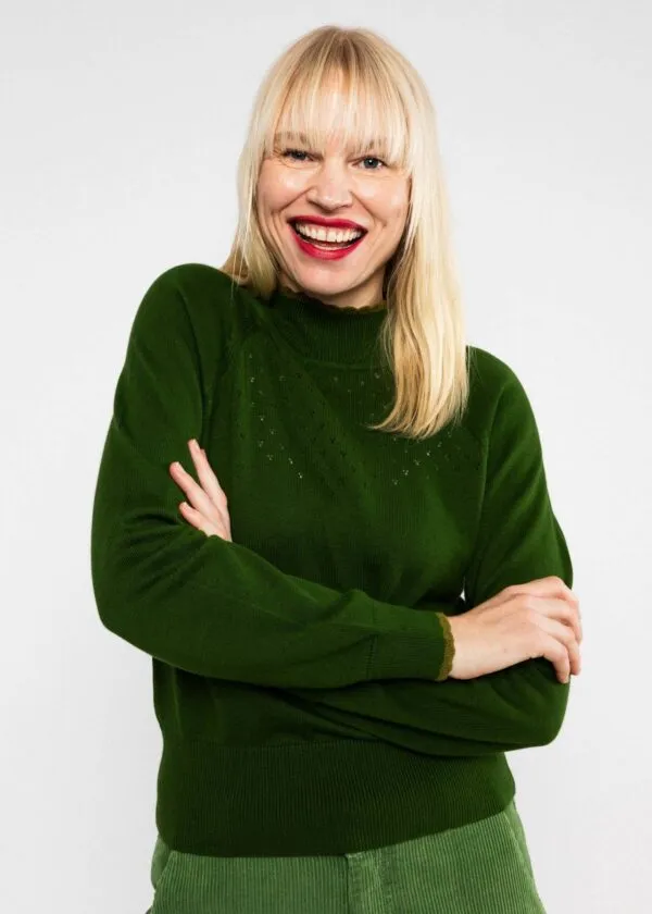 Knitted Jumper Delicious Minds - Groen