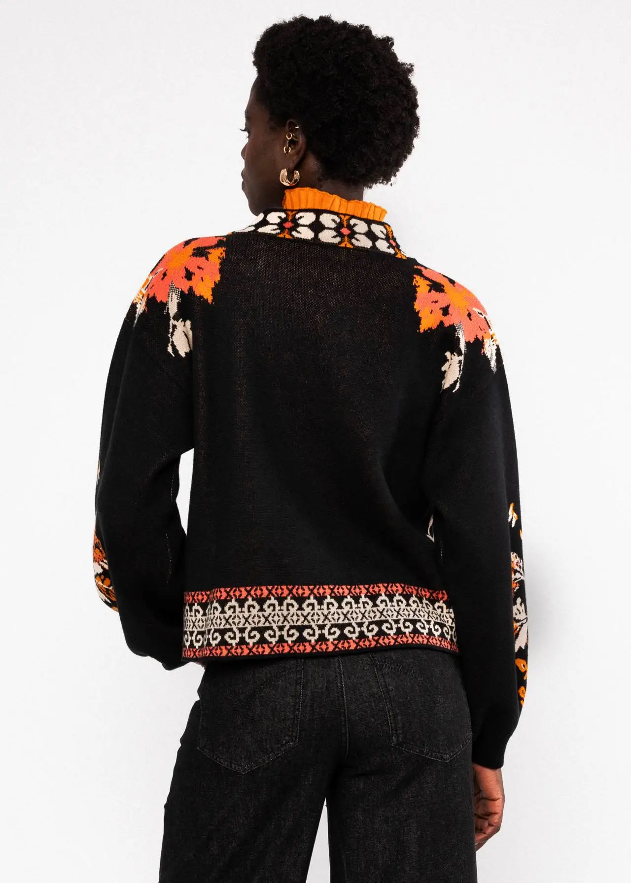 Winter Cardigan Charming Storyteller - Zwart - Afbeelding 3