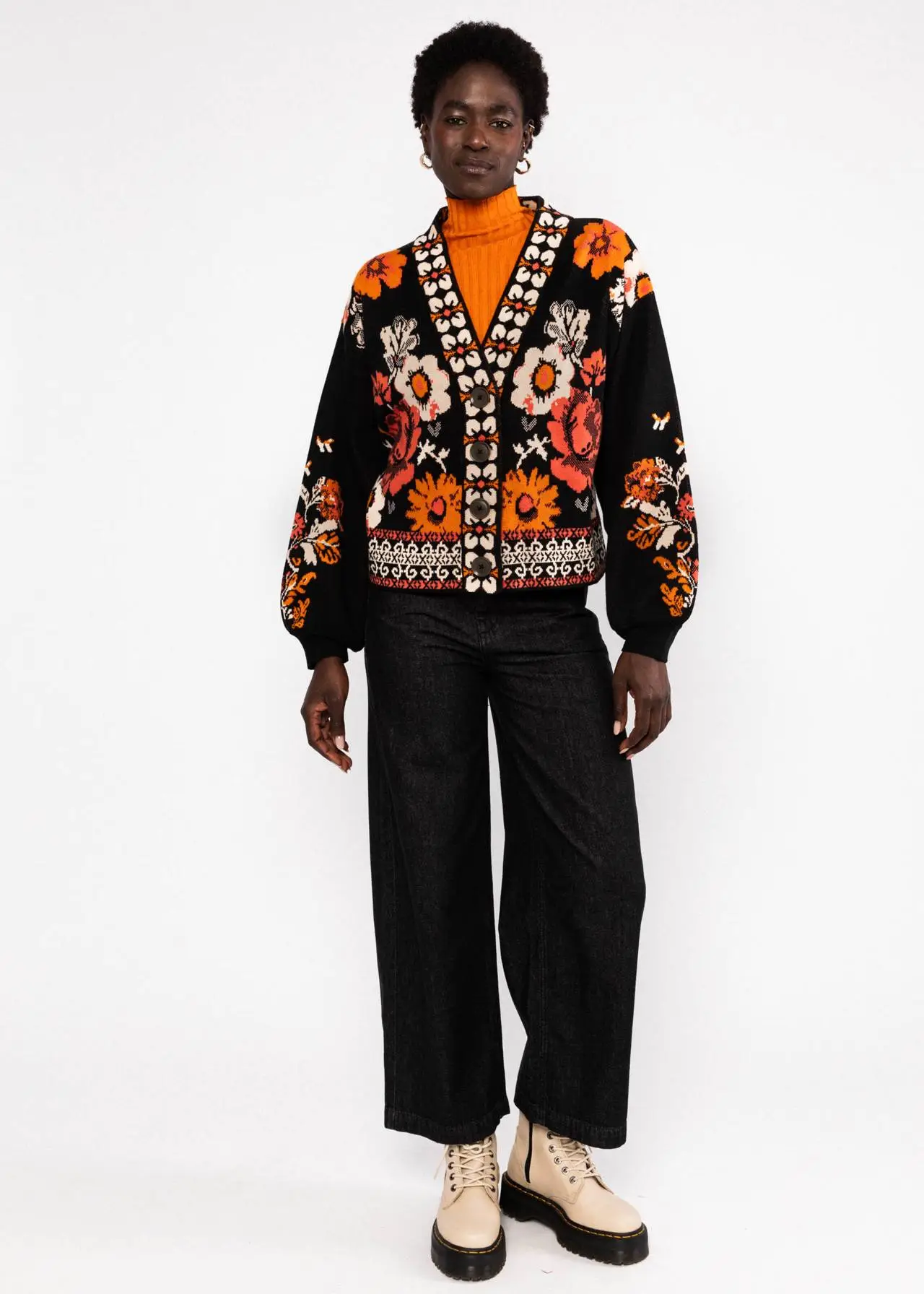 Winter Cardigan Charming Storyteller - Zwart - Afbeelding 4
