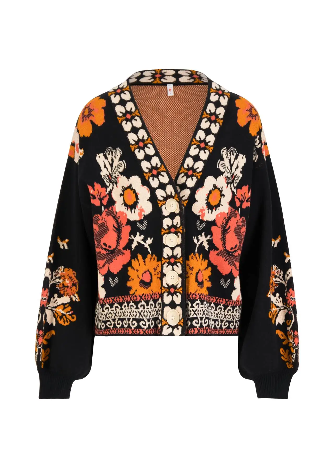 Winter Cardigan Charming Storyteller - Zwart - Afbeelding 5
