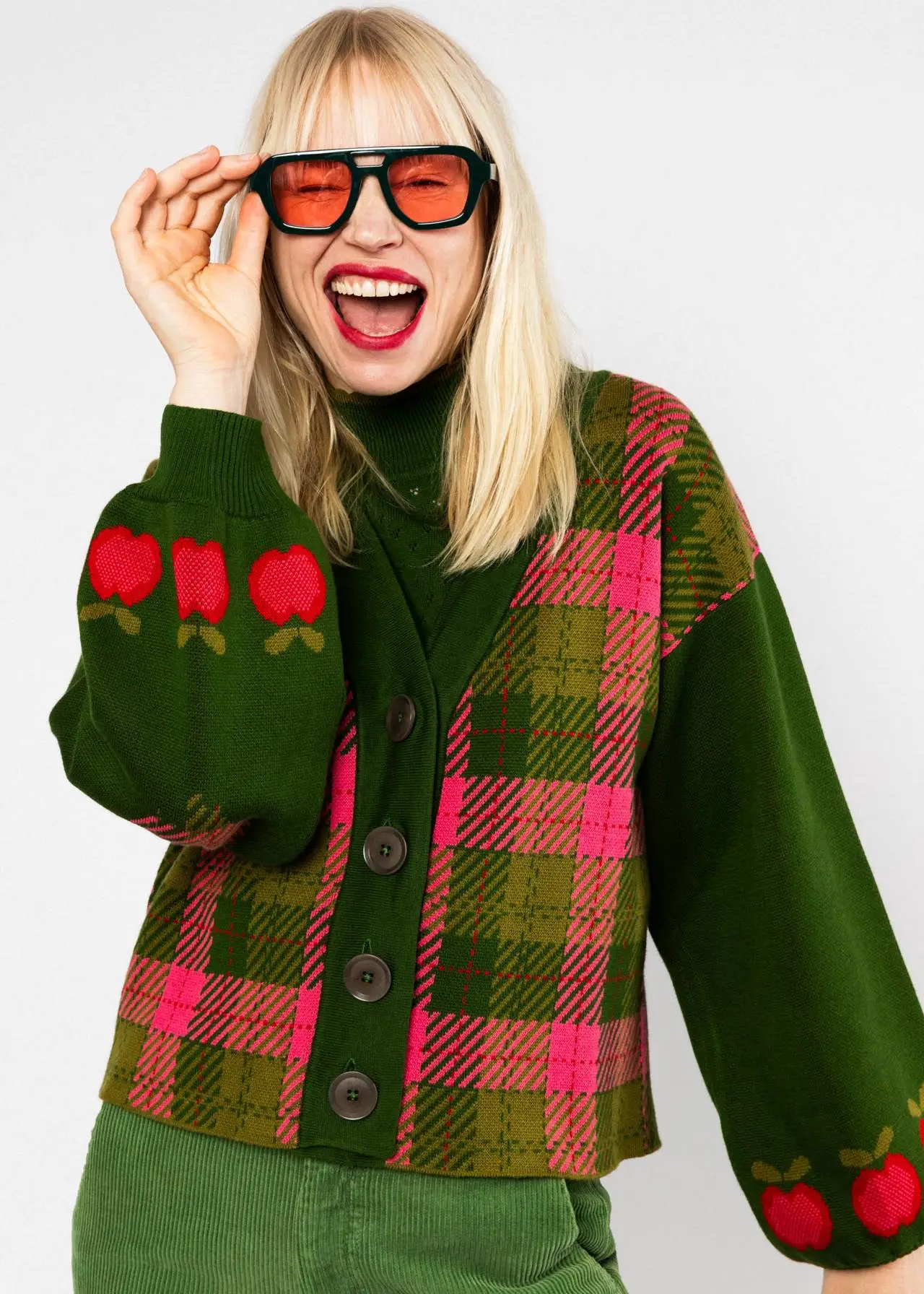 Winter Cardigan Charming Storyteller - Groen