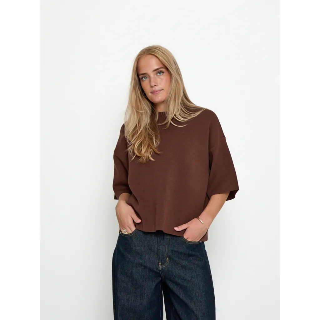 MSLupi Knit T-Shirt - Bruin