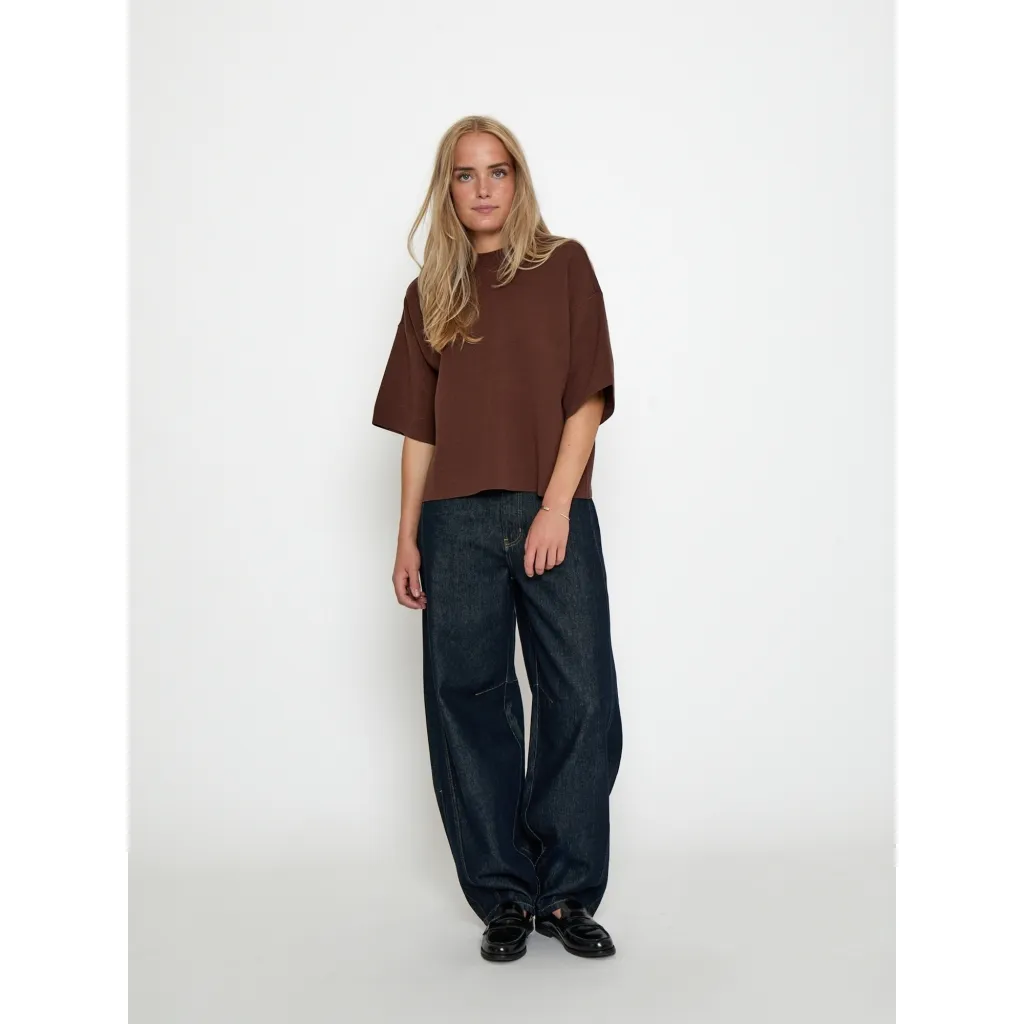 MSLupi Knit T-Shirt - Bruin - Afbeelding 5
