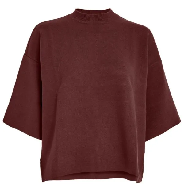 MSLupi Knit T-Shirt - Donkerrood