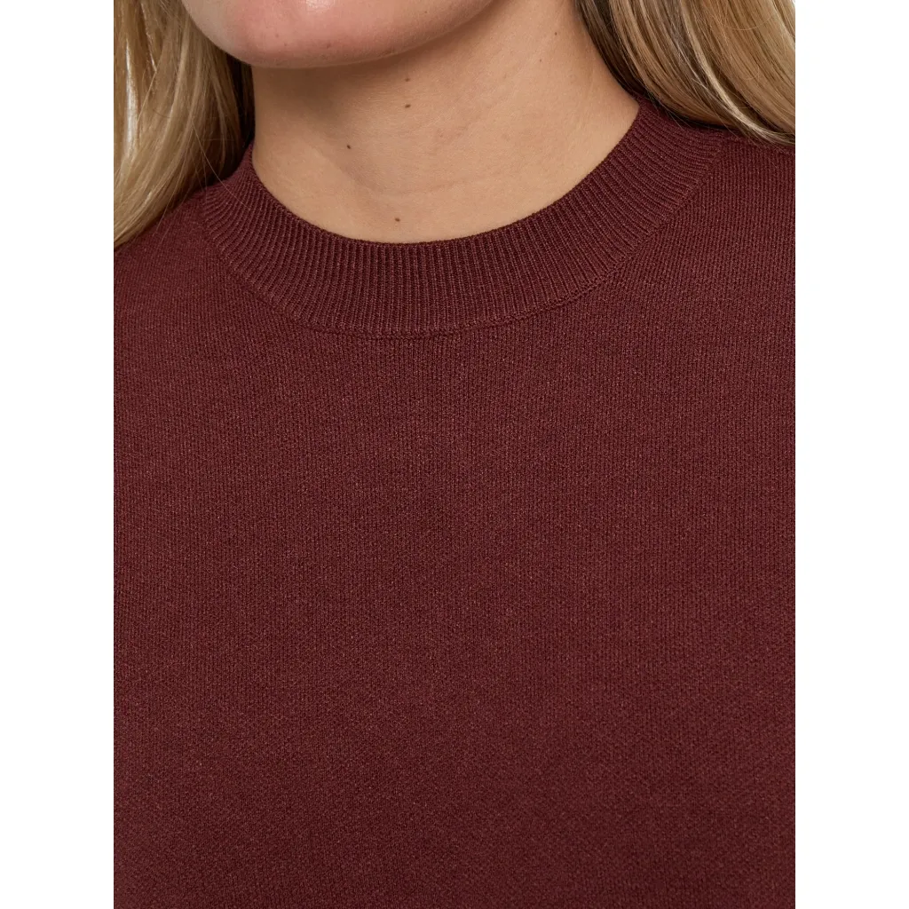 MSLupi Knit T-Shirt - Donkerrood - Afbeelding 3