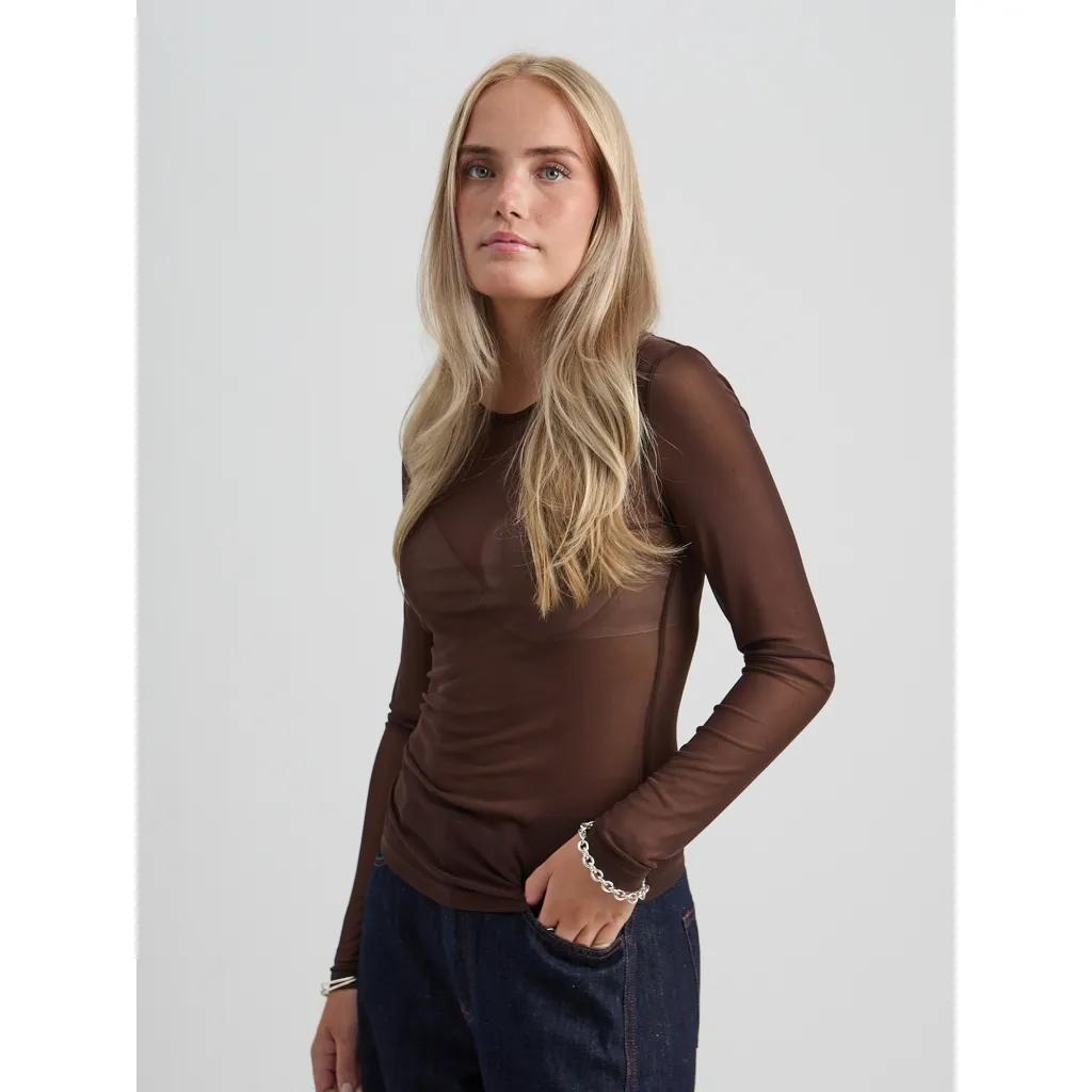 MSDajana Long Sleeve Top - Bruin