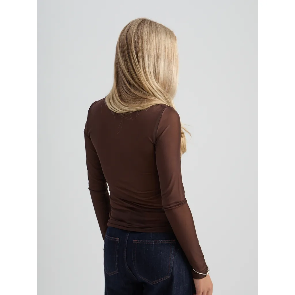 MSDajana Long Sleeve Top - Bruin - Afbeelding 2