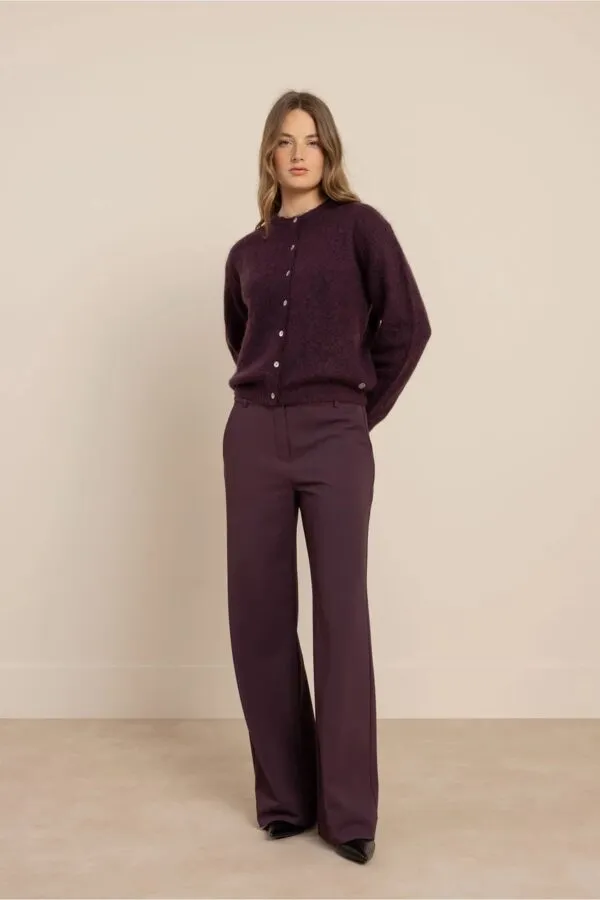 Bibi cardigan - Aubergine