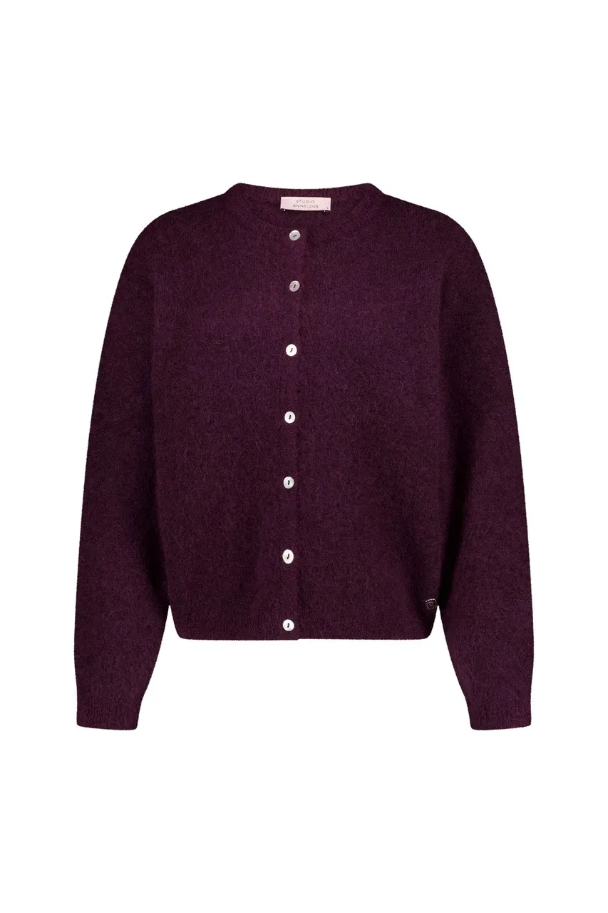 Bibi cardigan - Aubergine - Afbeelding 5