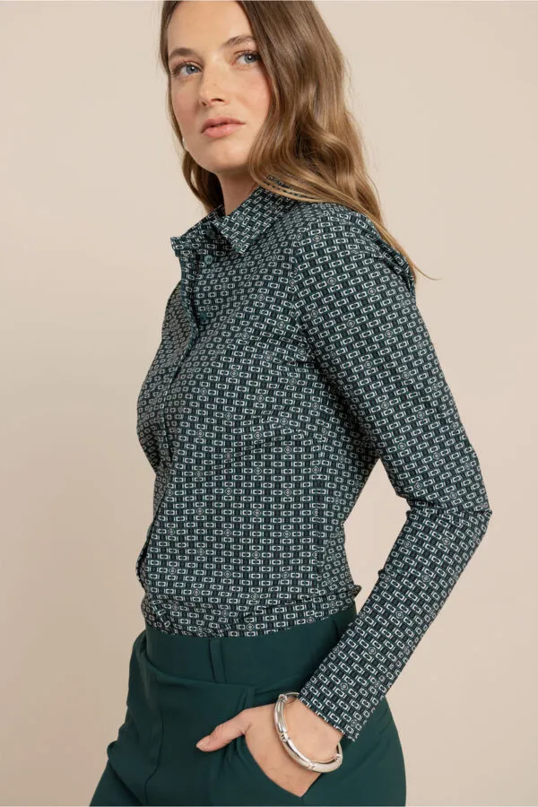 Poppy chain shirt - Dark Teal