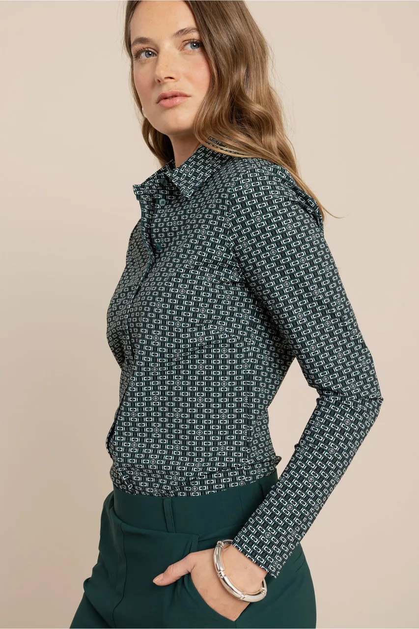 Poppy chain shirt - Dark Teal