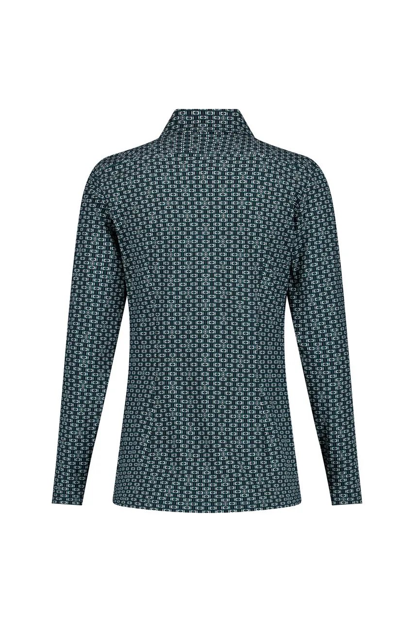 Poppy chain shirt - Dark Teal - Afbeelding 5