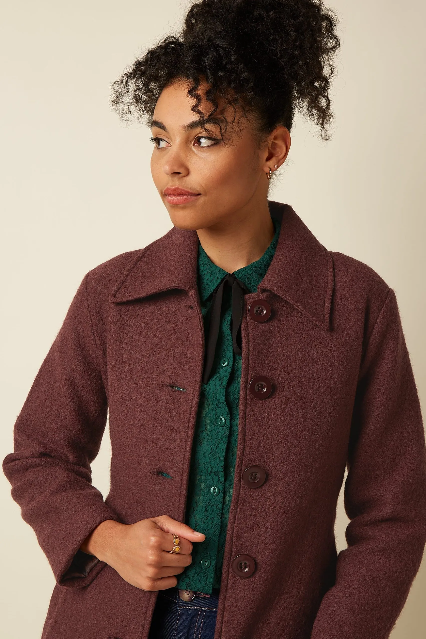 Arabella Coat Kennedy - Chocolate - Afbeelding 3