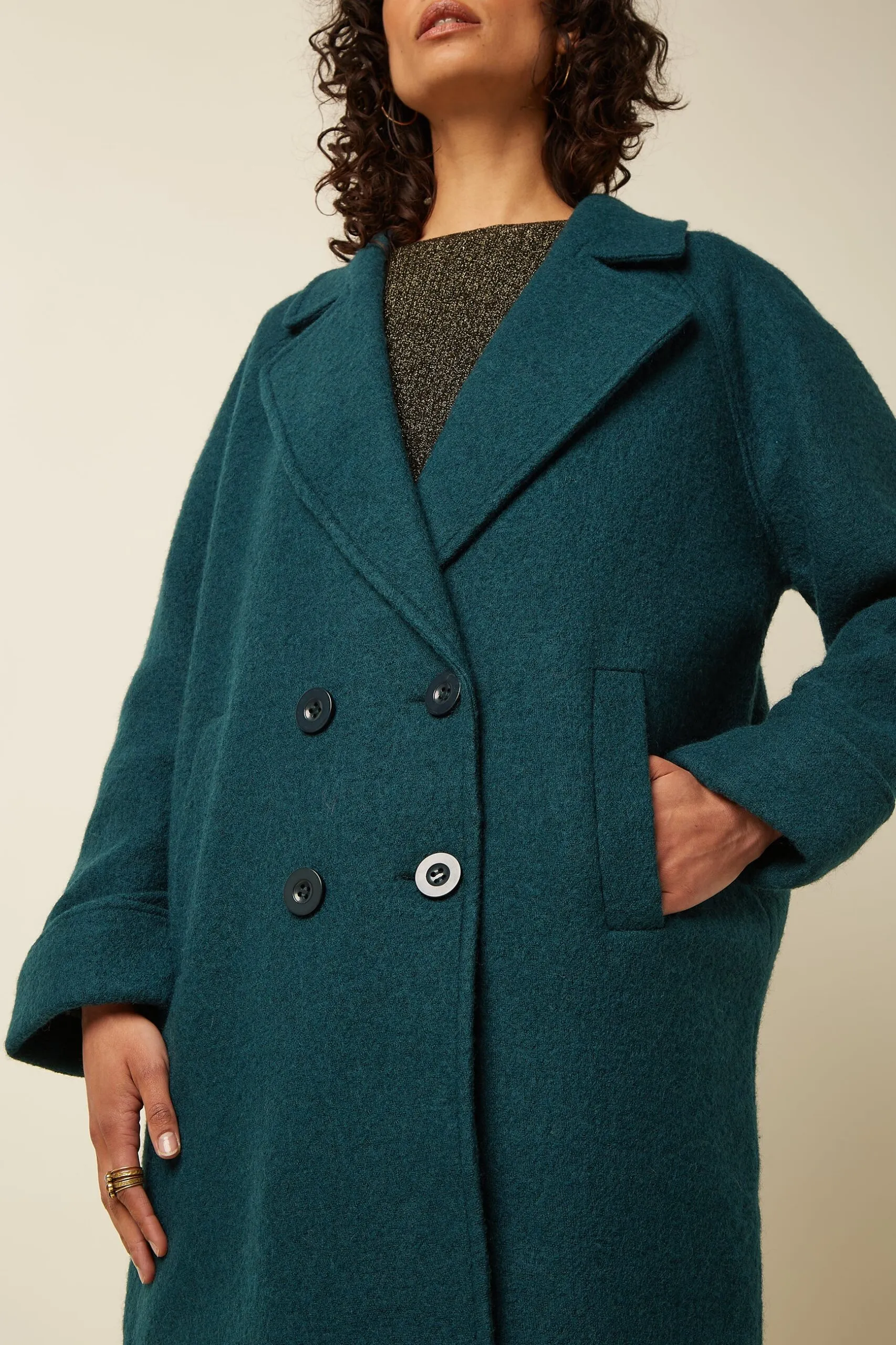 Amelie Coat Long Kennedy - Urban Green - Afbeelding 2
