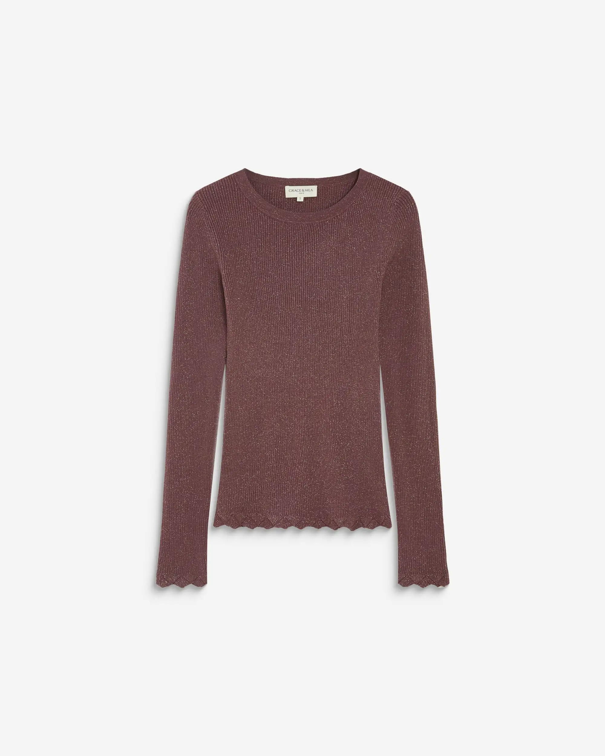Trui met ribbels - Bruin - Afbeelding 5