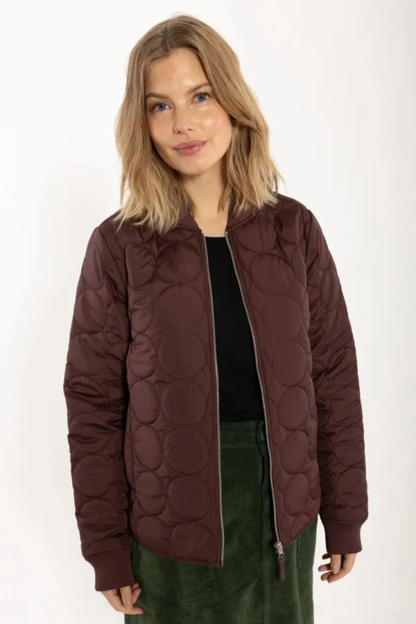 Danecando Thermo Jacket - Dark wine