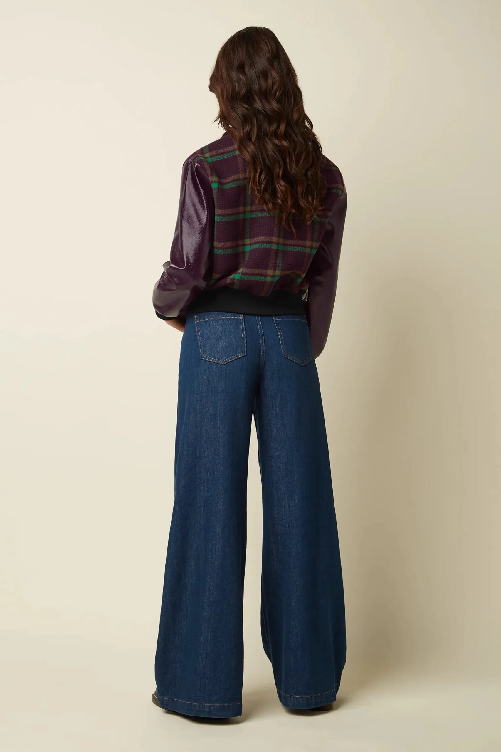 Billie Baseball Jacket Vera Check - Porto Red - Afbeelding 2