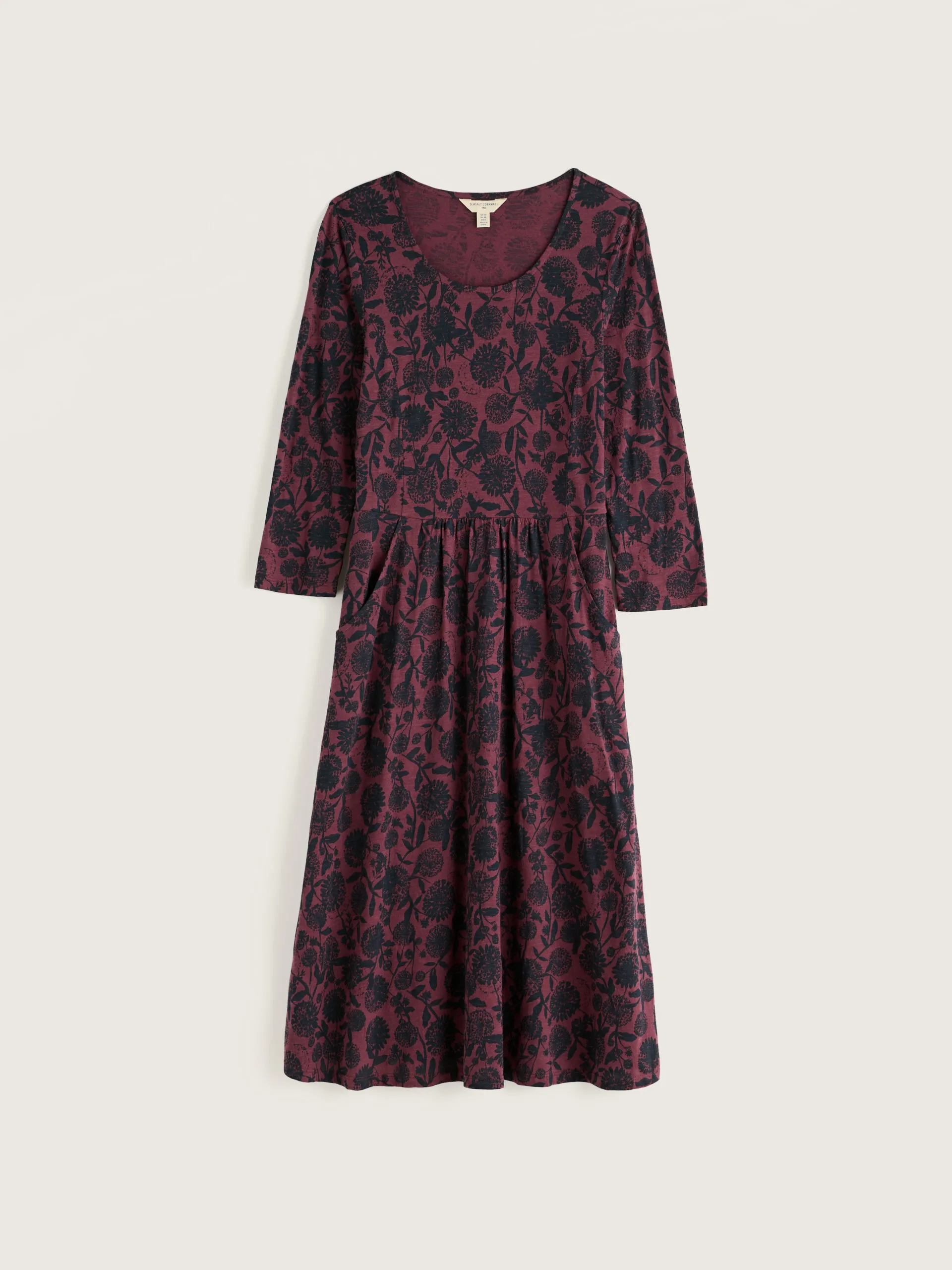 3/4 Enor Dress - Allium Flowers Plum Berry - Afbeelding 5
