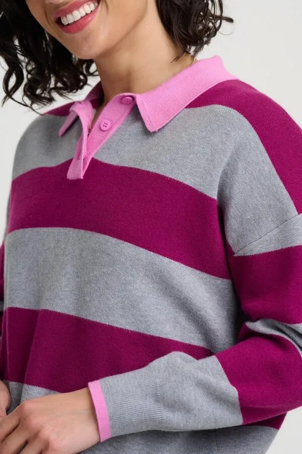 Lana Henley Jumper - Grijs