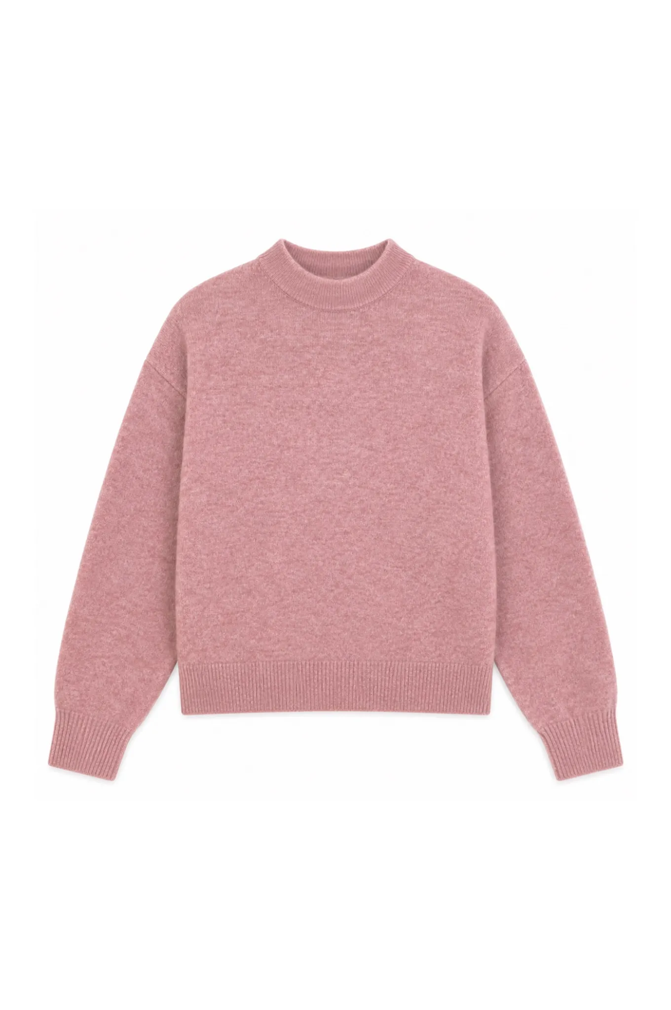 high- neck pullover, long sleeves - Oud Roze - Afbeelding 3