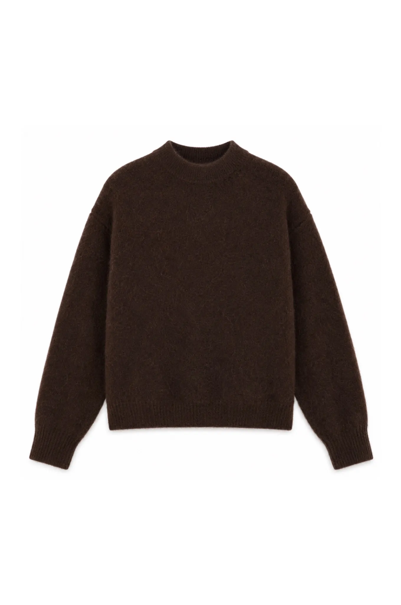 high- neck pullover, long sleeves - Chocolate - Afbeelding 3