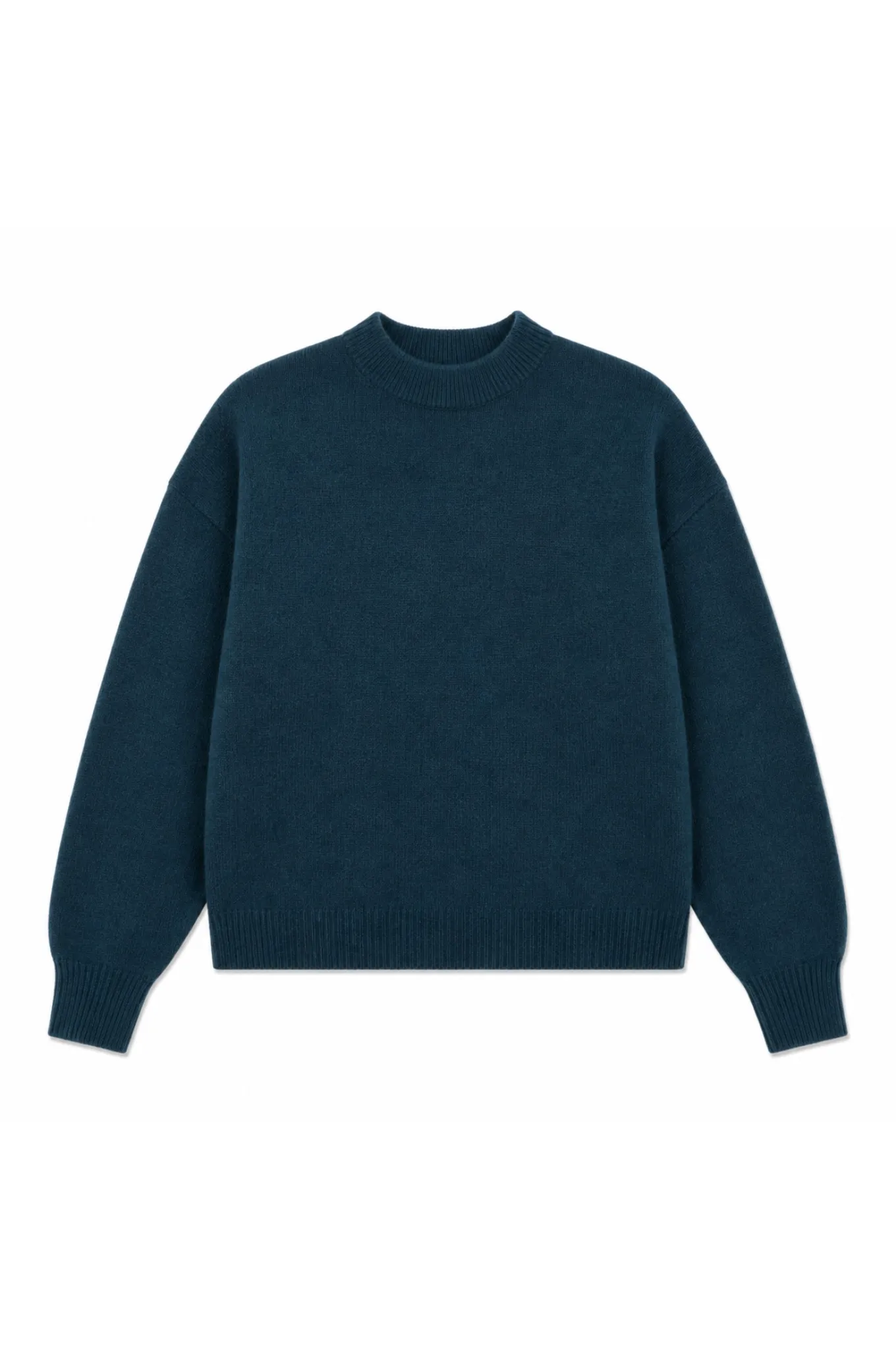 high- neck pullover, long sleeves - Grijsblauw