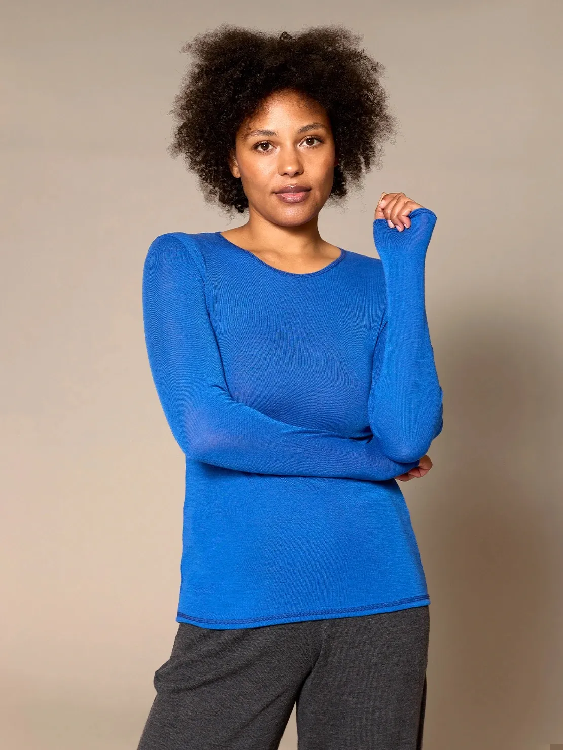 Shirt Wool - Cobalt blauw - Afbeelding 3